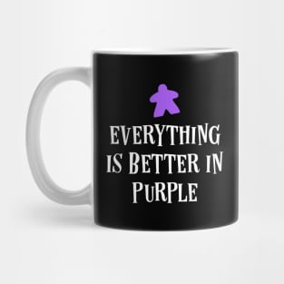 Everything is Better in Purple Board Games Meeples Tabletop RPG Vault Mug